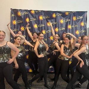 Liberty's Colorado State Dance Championship Competition Team pictured at the competition.